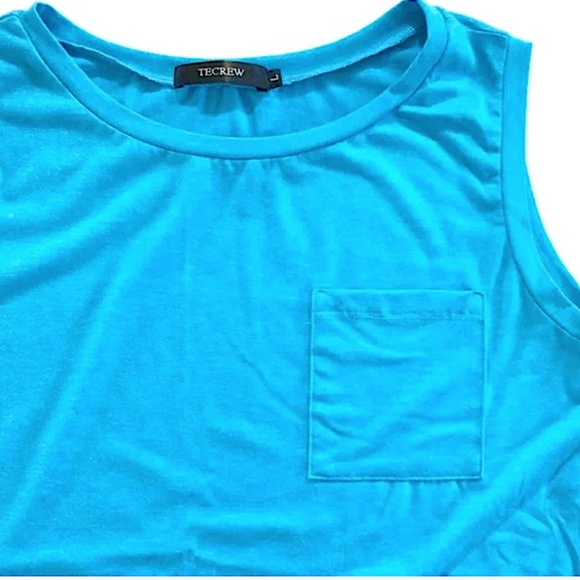 Set of 2 T Crew Womens Tank Tops, L, Pink and Blue - Picture 4 of 6